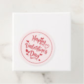 Einfaches Happy Valentine's Day Red Heart Geschenk Geschenkanhänger (Beispiel)