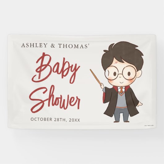 Einfaches Harry-Potter-Baby-Shower- Banner (Horizontal)
