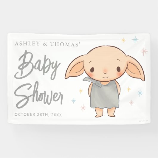 Einfaches Harry Potter - Dobby Baby Shower Banner (Horizontal)