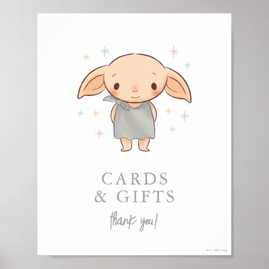 Einfaches Harry Potter - Dobby Baby Shower Poster (Vorne)