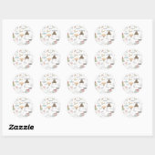 Einfaches Harry-Potter-Dobby-Baby-Shower Runder Aufkleber (Blatt)