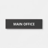 einfaches Hauptbüro Türschild (Vorderseite )