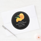 Einfaches, hausgemachte Mango-Reserven-Label Runder Aufkleber (Umschlag)