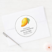 Einfaches, hausgemachte Mango-Reserven-Label Runder Aufkleber (Umschlag)