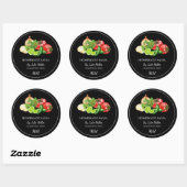 Einfaches, hausgemachte Tomatensalsa-Label Runder Aufkleber (Blatt)