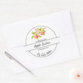 Einfaches hausgemachtes Applet-Butterlabel Runder Aufkleber (Umschlag)