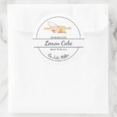 Einfaches, hausgemachtes Backlabel Runder Aufkleber (Tasche)