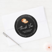 Einfaches hausgemachtes Brot - Danke-Label Runder Aufkleber (Umschlag)