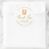 Einfaches hausgemachtes Brot - Danke-Label Runder Aufkleber (Tasche)