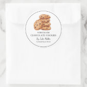 Einfaches, hausgemachtes Cookie-Label Runder Aufkleber (Tasche)