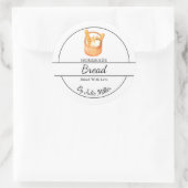 Einfaches hausgemachtes Etikett Runder Aufkleber (Tasche)