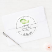 Einfaches, hausgemachtes Guava-Jam-Label Runder Aufkleber (Umschlag)
