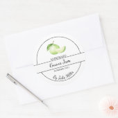Einfaches, hausgemachtes Guava-Jam-Label Runder Aufkleber (Umschlag)
