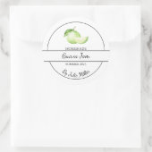 Einfaches, hausgemachtes Guava-Jam-Label Runder Aufkleber (Tasche)