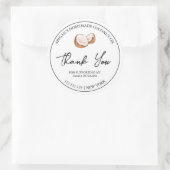 Einfaches, hausgemachtes Kokosöl-Gütezeichen Runder Aufkleber (Tasche)