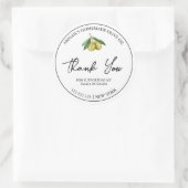 Einfaches, hausgemachtes Olivenöl-Gütezeichen Runder Aufkleber (Tasche)