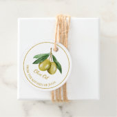 Einfaches, hausgemachtes Olivenöl Hang Tag l White Geschenkanhänger (Beispiel)
