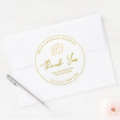 Einfaches, hausgemachtes Sesamöl-Gütezeichen Runder Aufkleber (Umschlag)