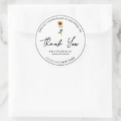 Einfaches hausgemachtes Sonnenblumenöl-Gütesiegel Runder Aufkleber (Tasche)