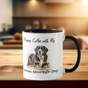 Einfaches Haustier Berner Sennenhund Personalisier Tasse