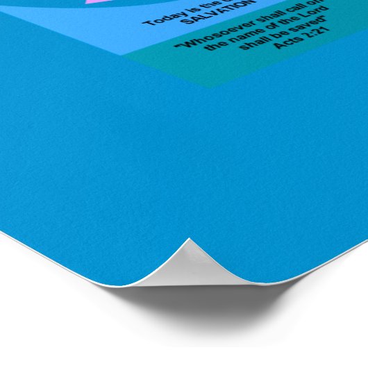 Einfaches Heilskonzept Poster (Ecke)