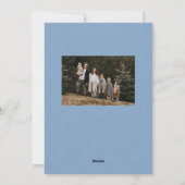 Einfaches hellblaues Twegerahmen Weihnachtsgebäck  Feiertagskarte (Rückseite)