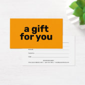 Einfaches, helles Orange fett Modernes Geschenkgut (Schreibtisch)