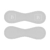 Einfaches hellgraues Monogramm Baseball (Paneele)