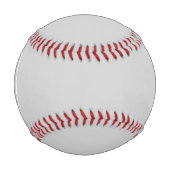 Einfaches hellgraues Monogramm Baseball (Vorderseite)