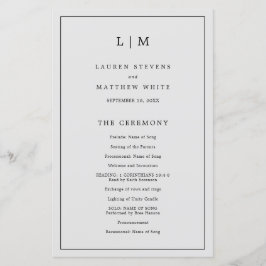 Einfaches hellgraues Monogramm Elegantes Hochzeits