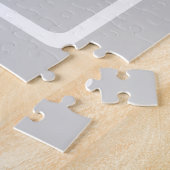 Einfaches hellgraues Monogramm Puzzle (Seite)