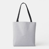 Einfaches hellgraues Monogramm Tasche (Rückseite)