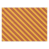 Einfaches Herbst Orange Strip Muster Tischdecke (Vorderseite (Horizontal))