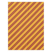 Einfaches Herbst Orange Strip Muster Tischdecke (Vorderseite)