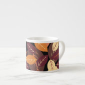 Einfaches Herbstlassen dunkel Espressotasse (Vorderseite Rechts)