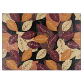 Einfaches Herbstlassen dunkel Schneidebrett (Vorderseite)