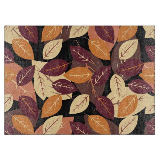 Einfaches Herbstlassen dunkel Schneidebrett (Vorderseite)