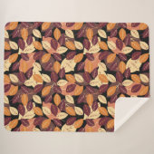 Einfaches Herbstlassen dunkel Sherpadecke (Vorderseite (Horizontal))