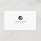 Einfaches herrliches Retro tabellarisches Visitenkarte (Rückseite)