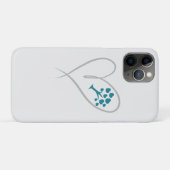 Einfaches Herz Case-Mate iPhone Hülle (Rückseite (Horizontal))