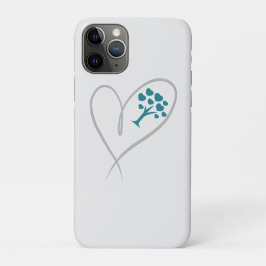 Einfaches Herz Case-Mate iPhone Hülle (Rückseite)