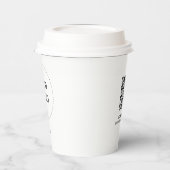 Einfaches Herz Geschäft Logo QR-Code Benutzerdefin Pappbecher (Links)