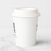 Einfaches Herz Geschäft Logo QR-Code Benutzerdefin Pappbecher (Rechts)