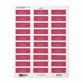 Einfaches Herz Handschrift Schrift Rot (Vorne)