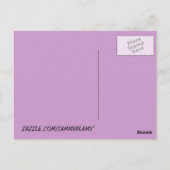 Einfaches Herz Postkarte (Rückseite)