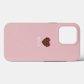 Einfaches Herz-Rosa-Farbmuster Case-Mate iPhone Hülle (Rückseite (Horizontal))