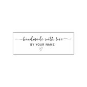 Einfaches Herz-Skript-Handschrift mit Liebe Permastempel (Design)