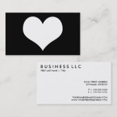 einfaches Herz Visitenkarte (Vorne/Hinten)