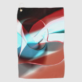 Einfaches Herzdesign, kristalline Tonmischung in K Golfhandtuch (Vorderseite)