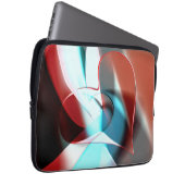 Einfaches Herzdesign, kristalline Tonmischung in K Laptopschutzhülle (Vorne Rechts)